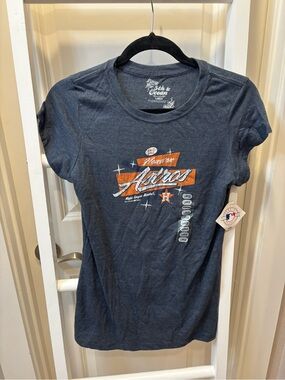 5th & Ocean Navy Houston Astros Vintage-Style Graphic Tee